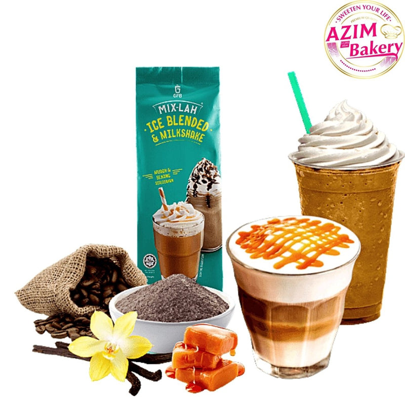 Ice Blended Gfb Mix-Lah Vanilla, Belgian Chocolate, Cappuccino, Latte, Green Tea Latt, Teh Ais, Durian, Mocha, Macchiato