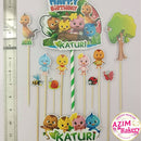 Cake Topper Frozen Boboiboy Happy Mother’S Day Doraemon Baby Shark Beyblade Tayo Upin Ipin Didi Katuri Lego Sonix Roblox