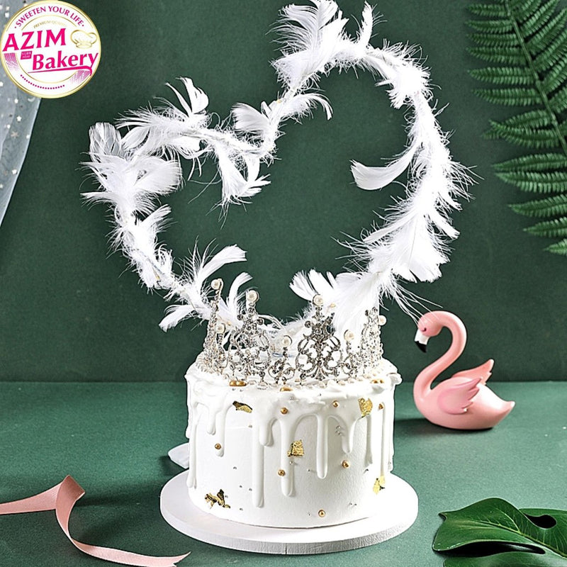 Feather Cake Topper (1Pc) Flurry Feather Cake Topper | Dream Catcher Cake Topper by Azim Bakery