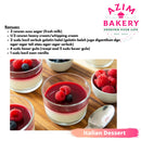 Premium Gelatin 50G | Gelatin Powder | Serbuk Gelatin (Halal) by Azim Bakery