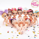Mini Doll Cake Decoration Cake Deco Doll Mini 1PC (Random Design) Mini Doll Cake Topper Decoration by Azim Bakery