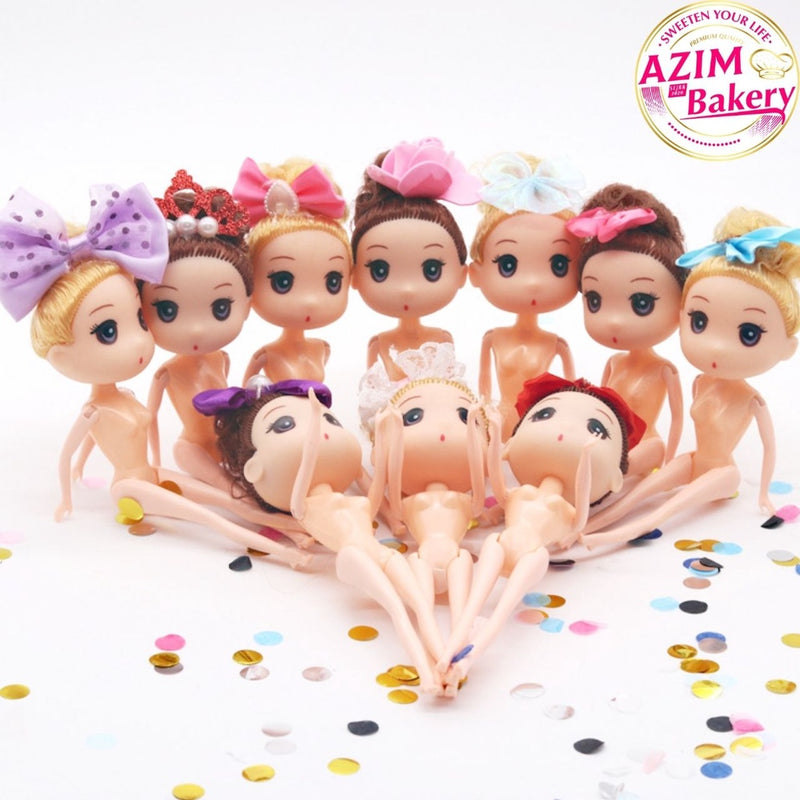 Mini Doll Cake Decoration Cake Deco Doll Mini 1PC (Random Design) Mini Doll Cake Topper Decoration by Azim Bakery