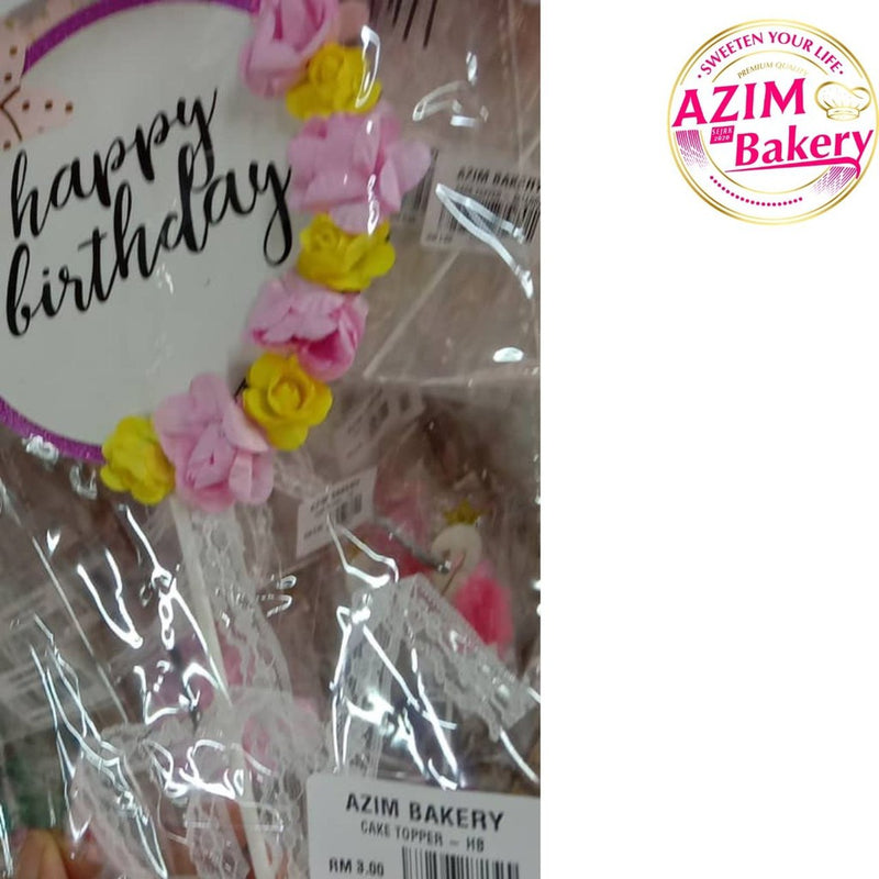 Happy Birthday Cake Topper by Azim Bakery