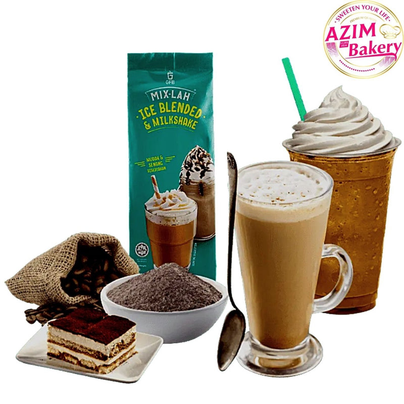 Ice Blended Gfb Mix-Lah Vanilla, Belgian Chocolate, Cappuccino, Latte, Green Tea Latt, Teh Ais, Durian, Mocha, Macchiato