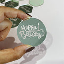 Cake Topper Happy Birthday Dics Mirror (1Pc) Happy Birthday Cake Topper Gold Kek Topper Gold by Azim Bakery