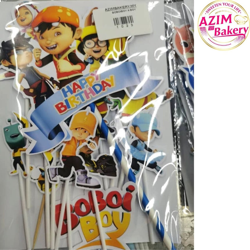 Cake Topper Frozen Boboiboy Happy Mother’S Day Doraemon Baby Shark Beyblade Tayo Upin Ipin Didi Katuri Lego Sonix Roblox