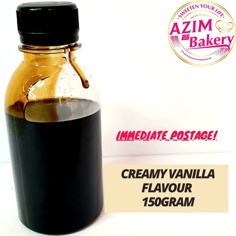 Perisa Creamy Vanilla 25G, 150G, 350G | Creamy Vanilla Emulco | Perisa Makanan | Food Flavour (Halal) by Azim Bakery