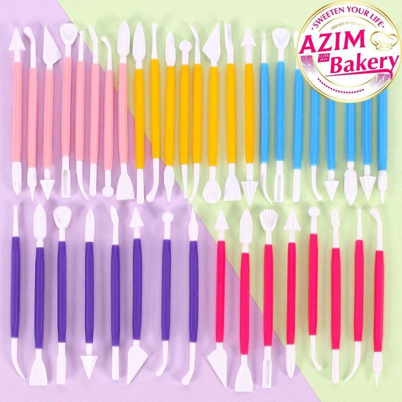 Clay Modelling Tools Set (8pcs) Fondant Cake Decorating Tools Fondant Clay Tools Alat Hiasan Kek Fondant by Azim Bakery