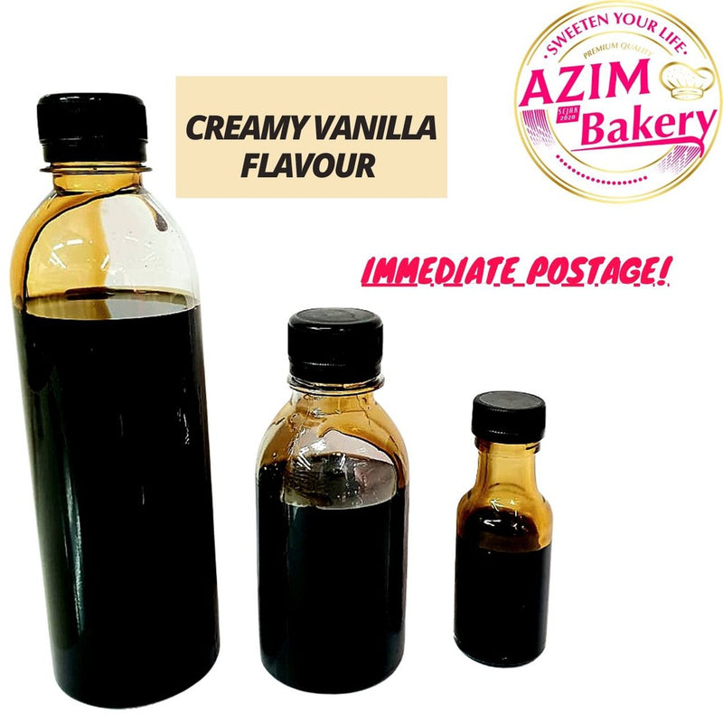 Perisa Creamy Vanilla 25G, 150G, 350G | Creamy Vanilla Emulco | Perisa Makanan | Food Flavour (Halal) by Azim Bakery