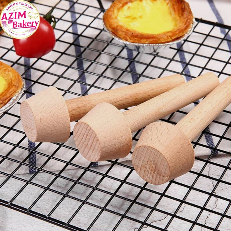 Wooden Tart Presser 3cm 4cm 4.5cm 5cm | Penekan Tart Shell | Tart Presser | Tart Press Mould | Double Side Tart Presser