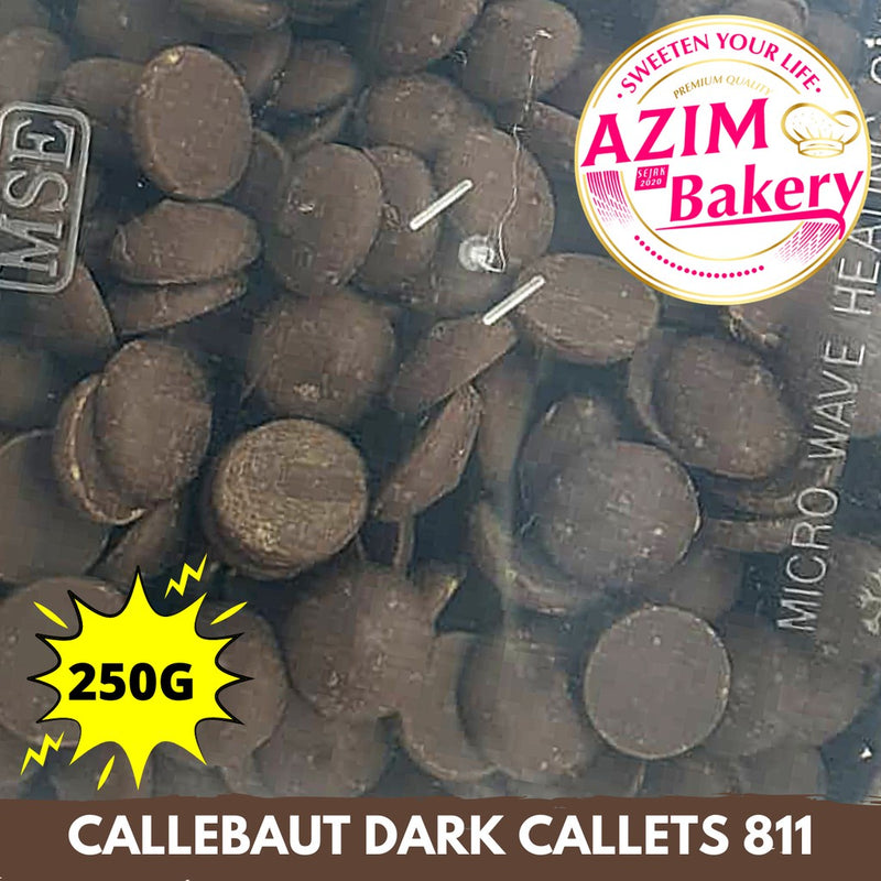 Callebaut Dark Callets 811 (1kg, 400g, 500g, 250g) Callebaut Dark Chocolate Dark Coklat Dark Chocolate (Halal)