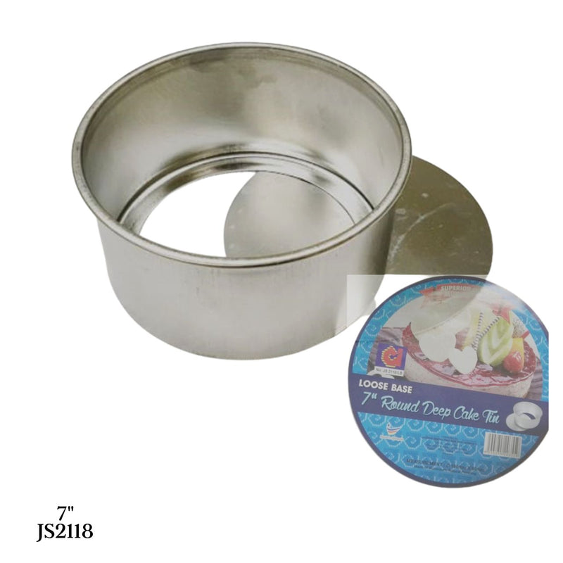 Deep Round Cake Tin (LOOSE BASE)