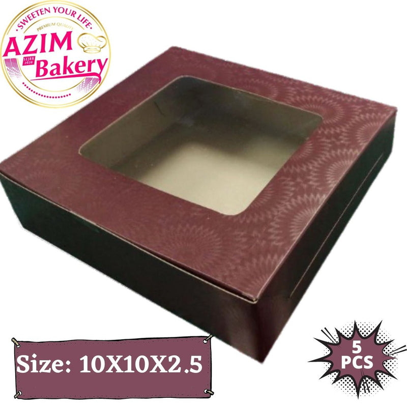 TALAM BOX WINDOW (5PCS) KOTAK KUIH TALAM | KOTAK KUIH | KOTAK BROWNIES by AZIM BAKERY