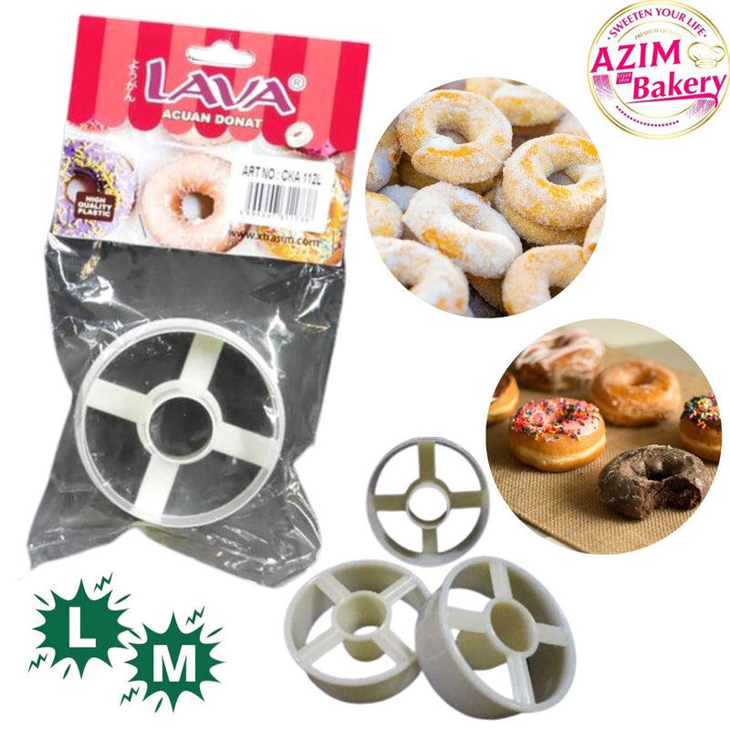 Doughnut Cutter (6cm, 6.8cm ) Pemotong Donat | Donat Cutter | Donat Mould | Acuan Donat Acuan Donat Lava by Azim Bakery