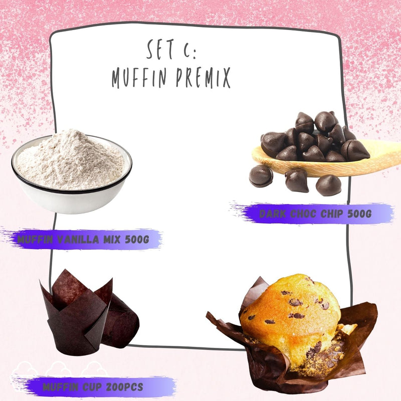 Set Muffin Vanilla Chocolate Chip Premix