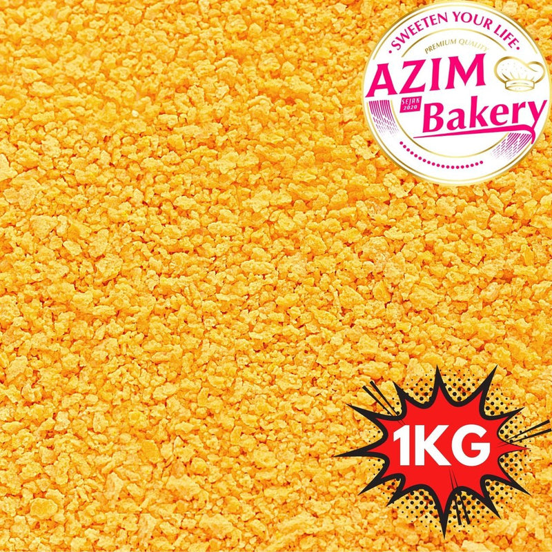 Golden Breadcrumb 250g | 500g | 1kg | Serbuk Roti Oren Serbuk Roti Kuning (Halal) By Azim Bakery