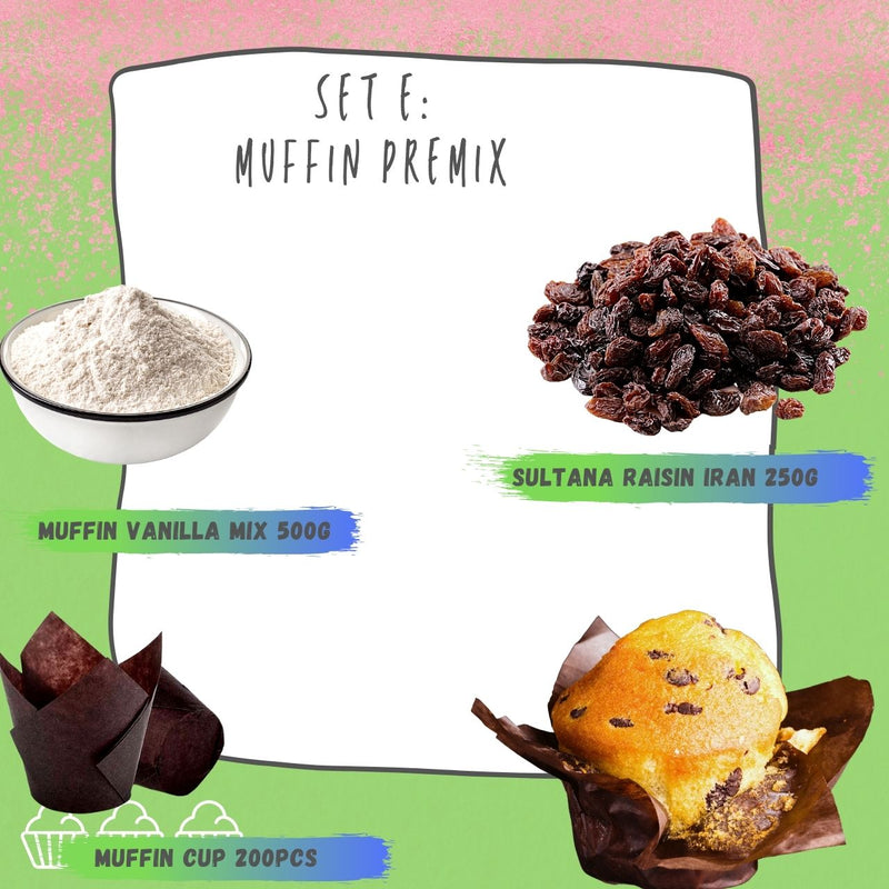 Set Muffin Vanilla Chocolate Chip Premix