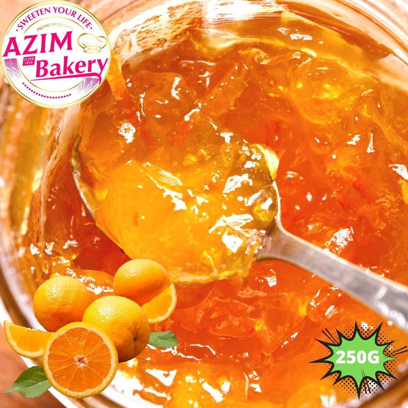 Inti Oren | Orange Filling | Orange Topping | Jem Oren | Orange Jam 250g | 500g (Halal) by Azim Bakery