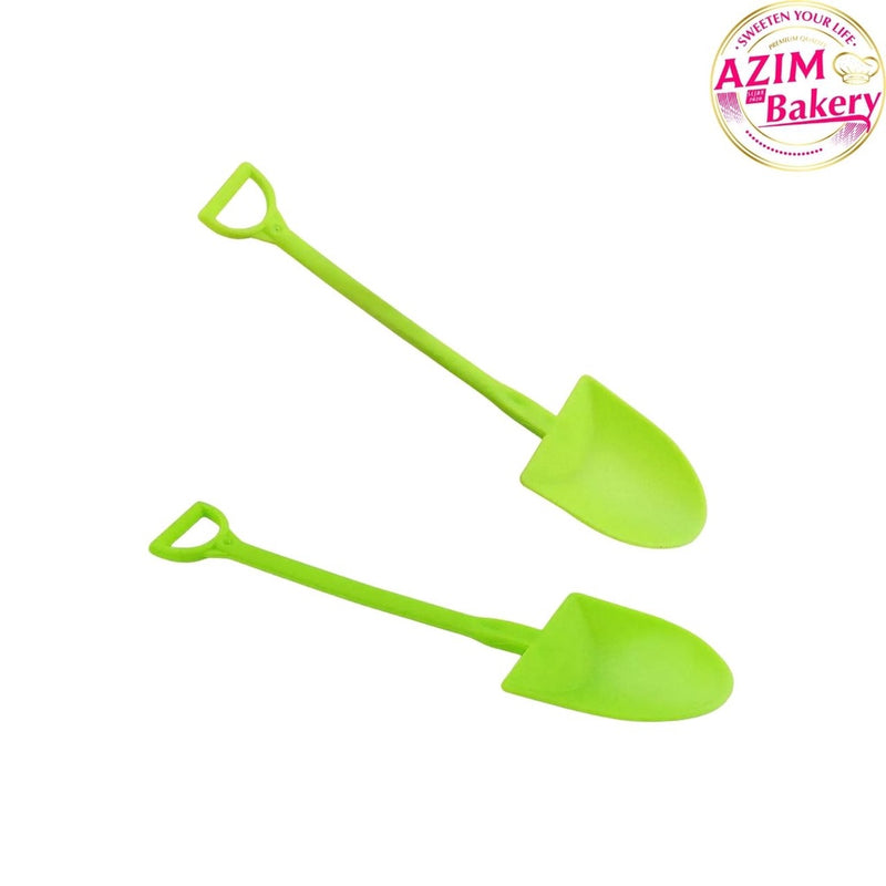 5 / 10 pcs Shovel Design Spoon Cute Mini Sudu Plastik Disposable Spoon Jelly Dessert Cake Ice Cream | Mini Spoon Shovel