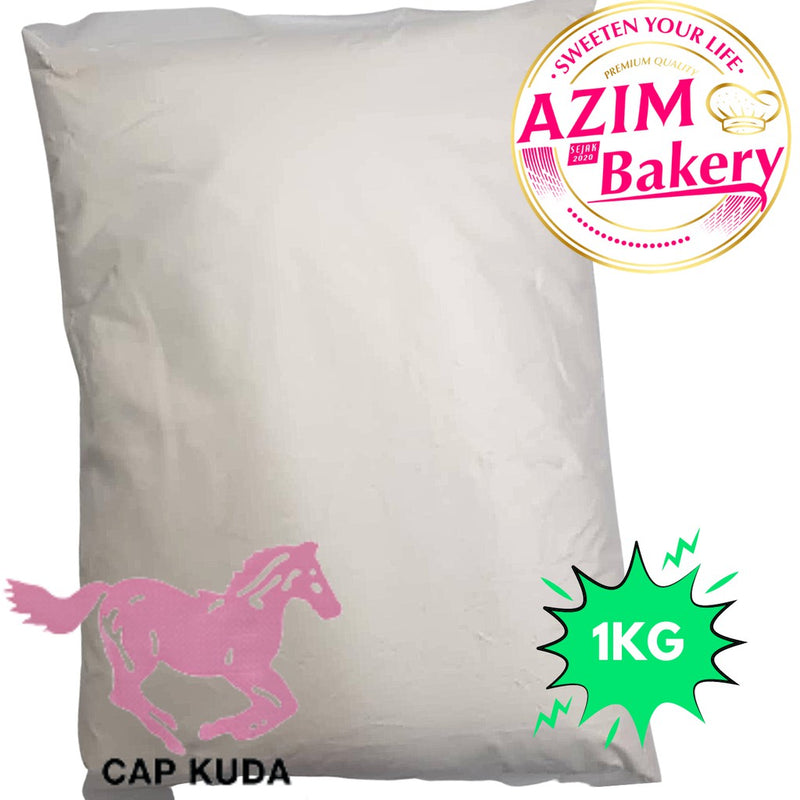 Pau Flour | Tepung Pau | Pink Horse 1kg (Halal) by Azim Bakery