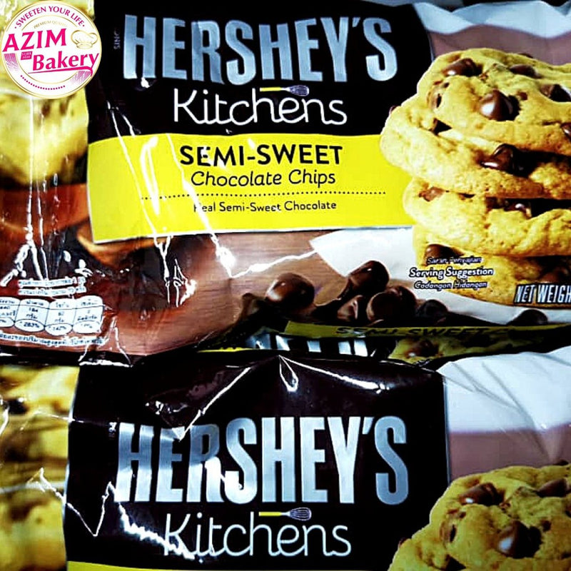 Hershey'S Semi Sweet Chocolate Chips 340G | Coklat Cip | Chocolate Chips (Halal) by Azim Bakery