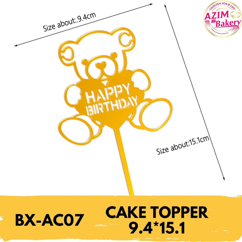 Happy Birthday Cake Topper by Azim Bakery