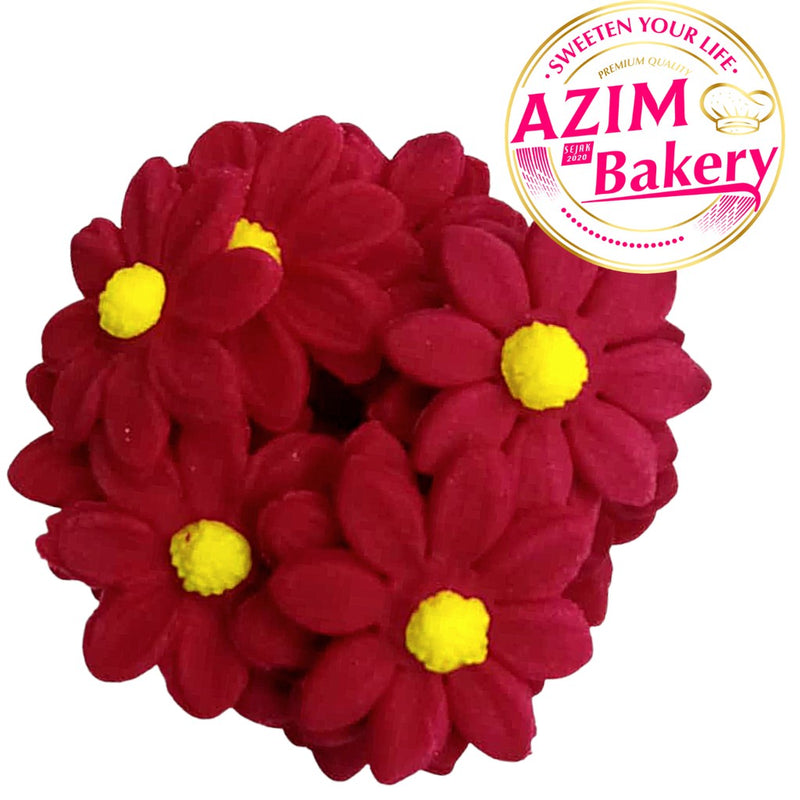 Gum Paste Daisy Flower| Sugar Paste Flower | Icing Flower | Cake Decoration | Decoration Flower | Sugar Paste (Halal)