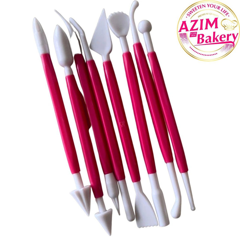 Clay Modelling Tools Set (8pcs) Fondant Cake Decorating Tools Fondant Clay Tools Alat Hiasan Kek Fondant by Azim Bakery