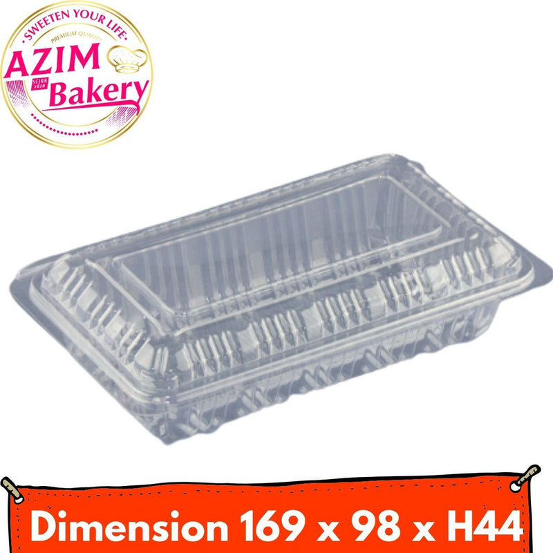 Bekas Makanan (50pcs | 100pcs) Bekas Kuih | Bekas Nasi | Transparent Lunch Box | Cs-05 by Azim Bakery