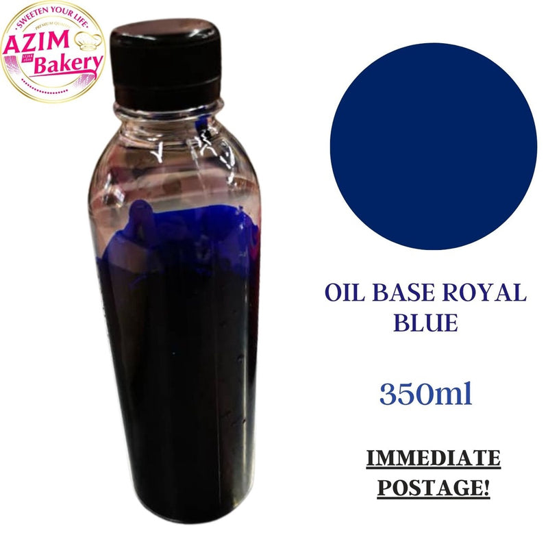 Royal Blue | Dark Green | Black 150ml, 350ml Halal Oil Base Food Colouring | Pewarna Makanan (Halal) by Azim Bakery