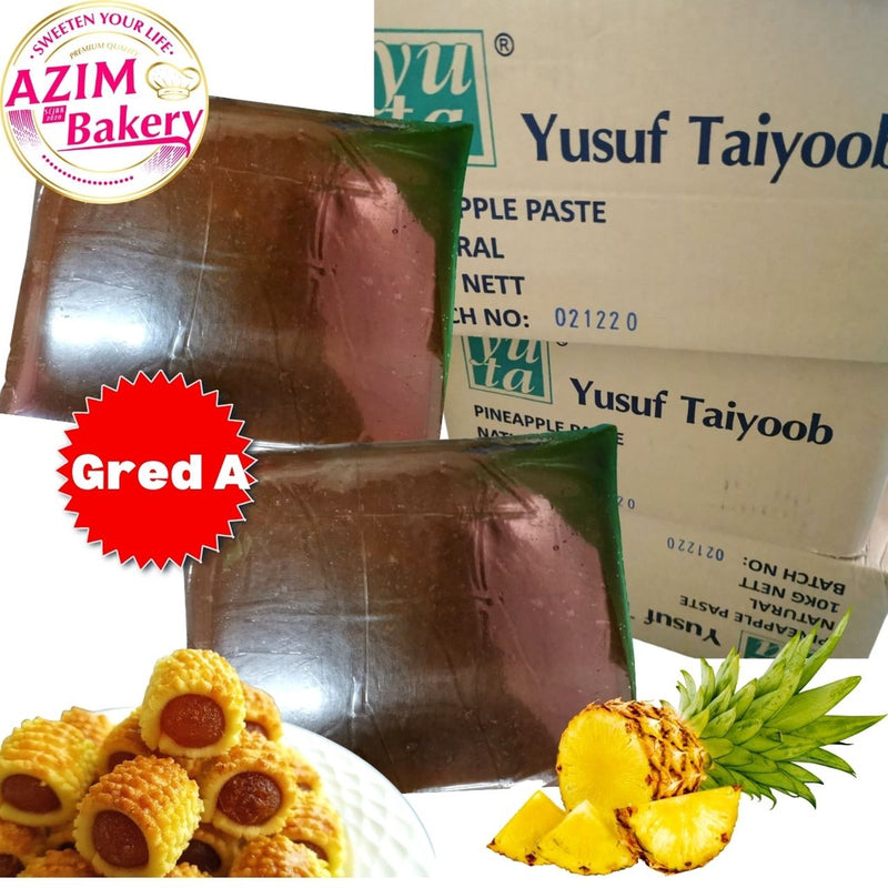 Pineapple Paste Yusuf Taiyoob 5KG Gred A, Inti Tart Nenas, Premium Pineapple Paste Jem Nenas Pineapple Jam Jem Nanas