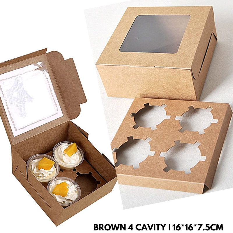 Cupcake Box With Window (1PC)