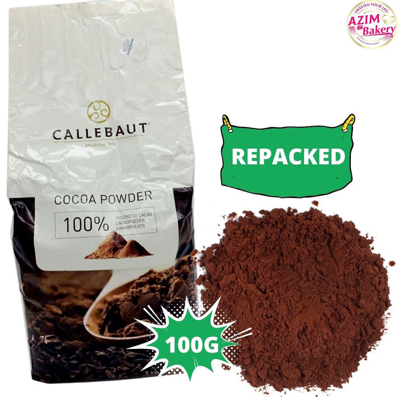 Callebaut Cocoa Powder | Serbuk Koko Callebaut 100g | 250g | 500g | 1kg (Halal)(REPACK) by Azim Bakery