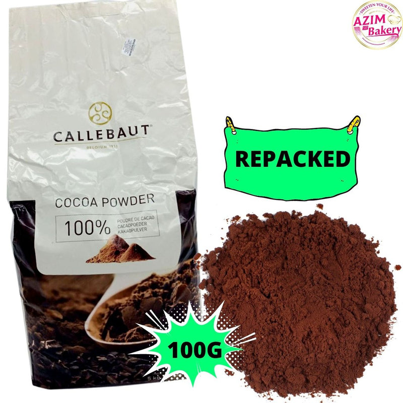 Callebaut Cocoa Powder | Serbuk Koko Callebaut 100g | 250g | 500g | 1kg (Halal)(REPACK) by Azim Bakery