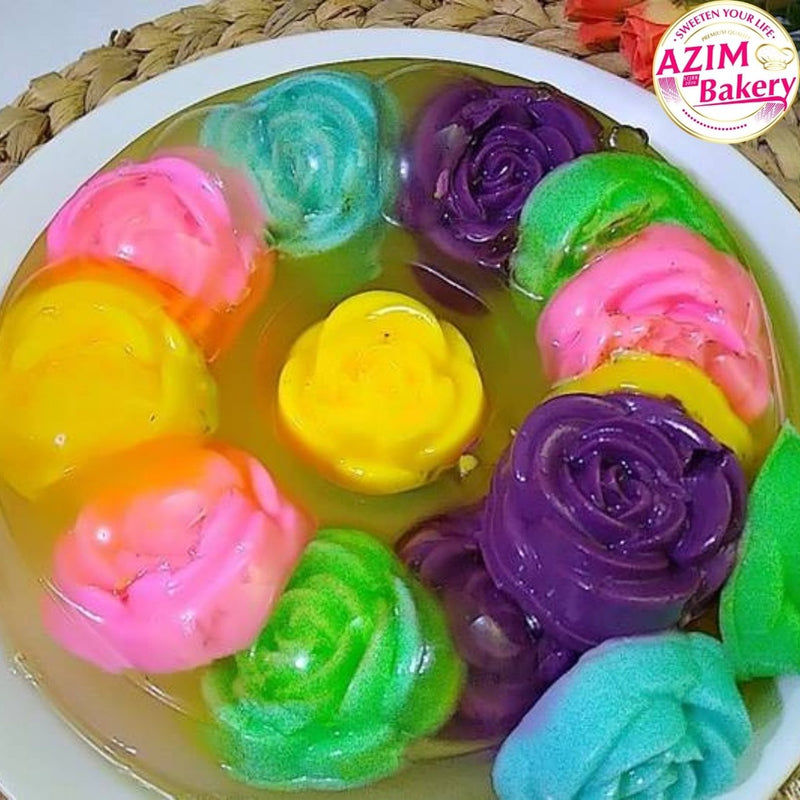 Acuan Jelly Rose KA9 / 10PCS  Acuan Agar | Acuan Kuih Bunga Ros | Acuan Puding | Acuan Jeli Rose Jelly Mould