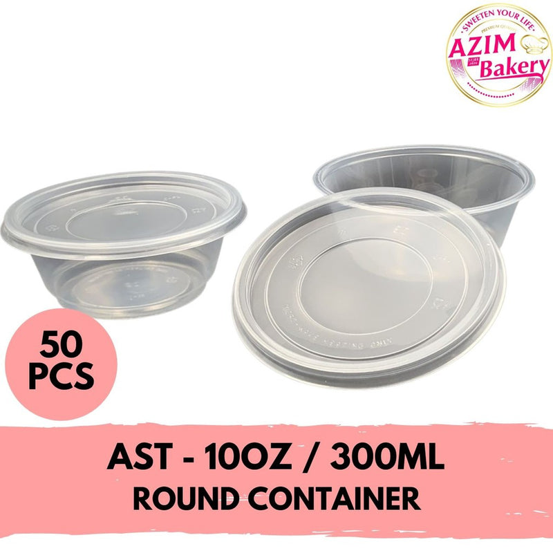 Bekas Makanan Bulat (50pcs) Round Container Bekas Bulat Ast - 10oz 300ml Ast - 16oz 450ml Bekas Dadih Bekas Puding Bekas