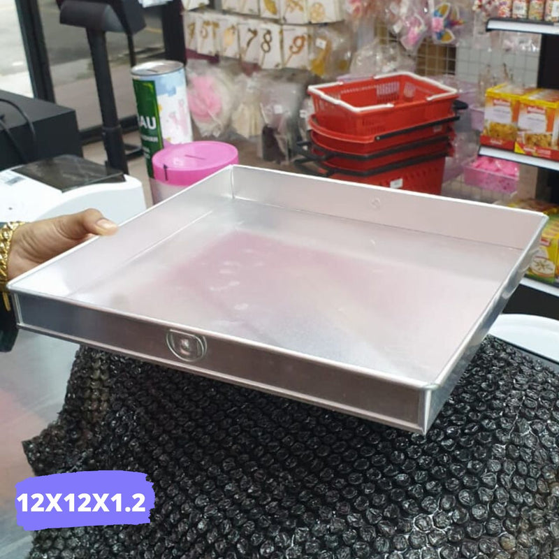 Aluminium Shallow Square Cake Mould