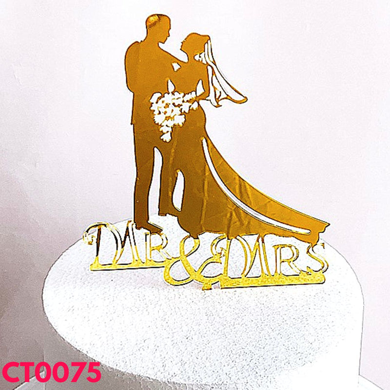 Mr. & Mrs. Wedding Cake Topper