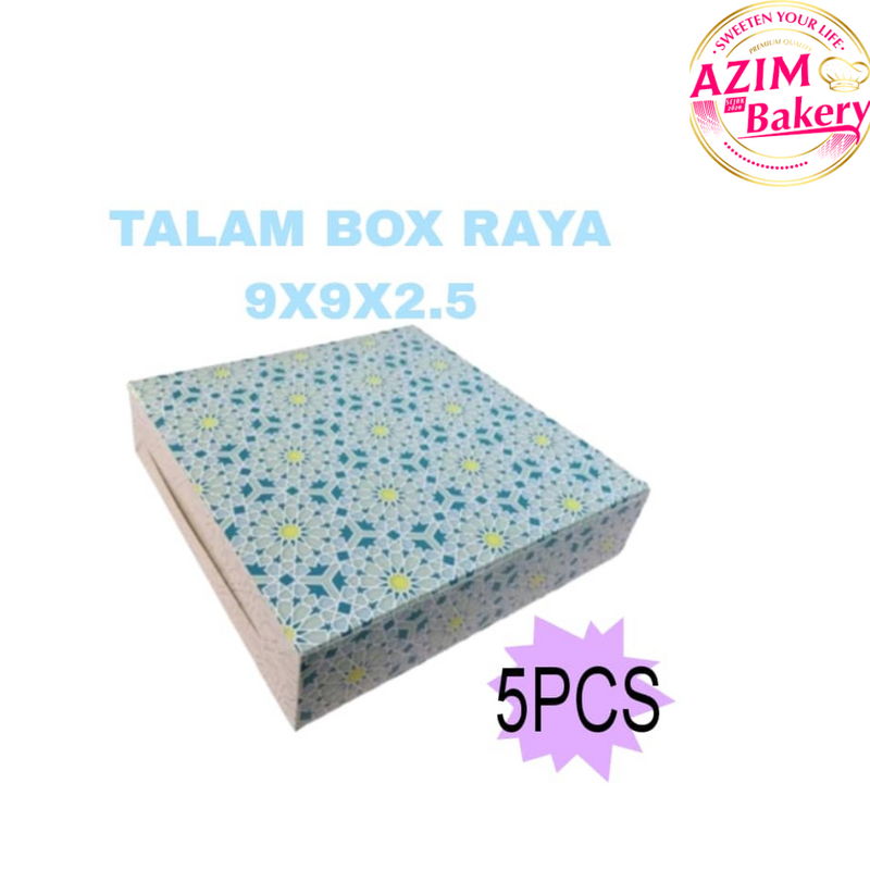 TALAM BOX RAYA PRINTED (W)/ TALAM BOX RAYA PRINTED (5pcs) BY AZIM BAKERY