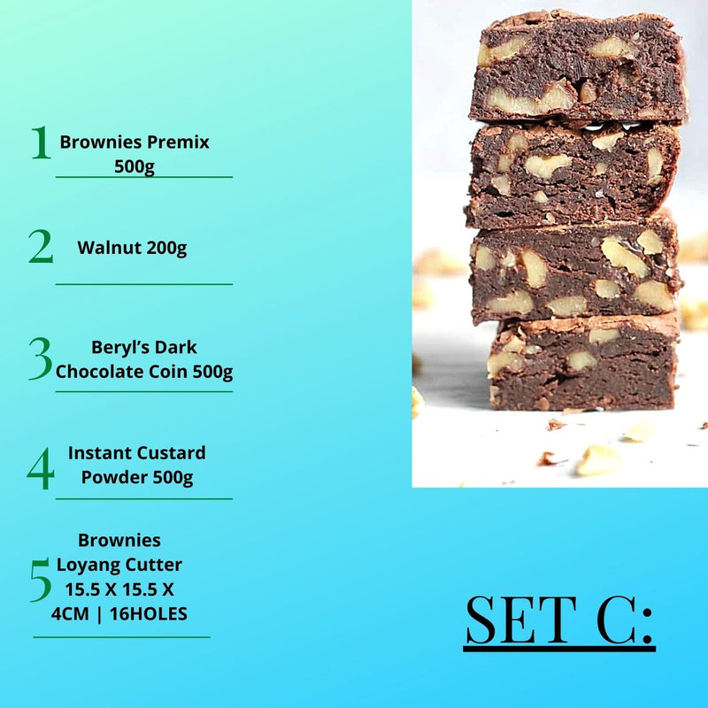 Set Raya Brownies Beryl’s Dark Chocolate Premix