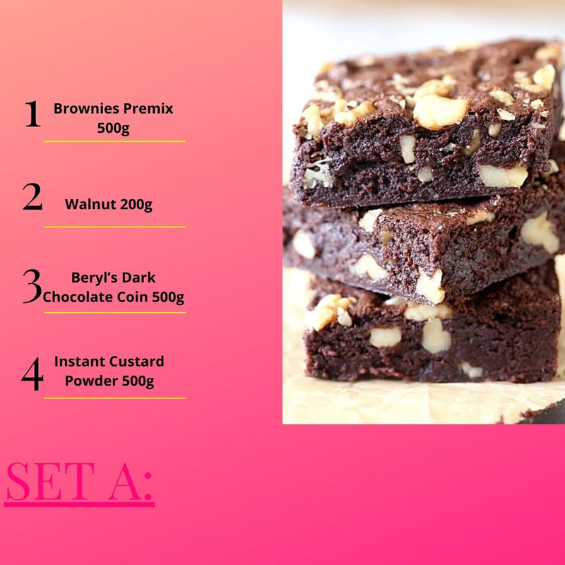 Set Raya Brownies Beryl’s Dark Chocolate Premix