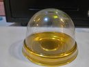 Moon Cake Round Tray With Cover (Gold) (50pcs)