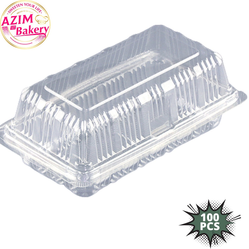 CAKE BOX CS-10L | 25PCS | 50PCS | 100PCS BEKAS KEK | PLASTIC CAKE BOX by AZIM BAKERY