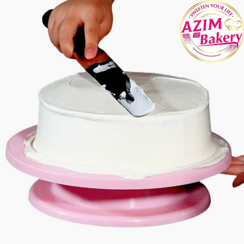 Cake Turntable | Turntable Rotating | Stand Cake | Meja Pemutar Kek | Cake Decorating Rotating Stand by Azim Bakery