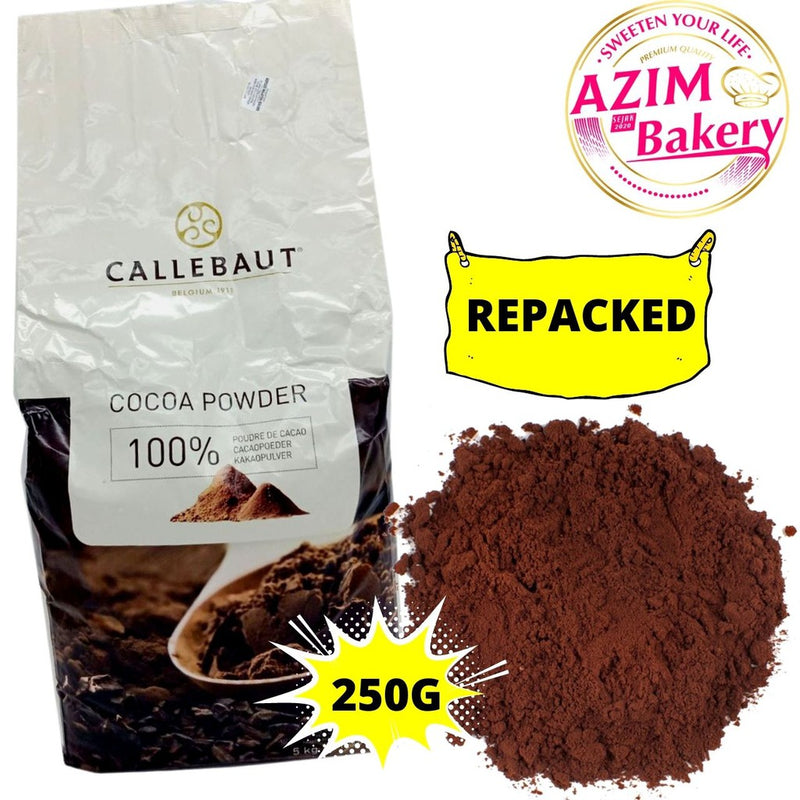 Callebaut Cocoa Powder | Serbuk Koko Callebaut 100g | 250g | 500g | 1kg (Halal)(REPACK) by Azim Bakery