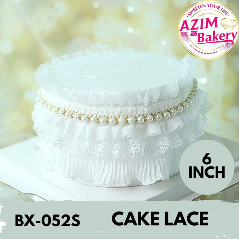 Pearl Cake Lace | Cake Topper | Cake Decoration | Hiasan Kek by Azim Bakery