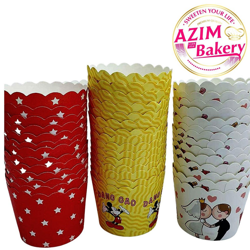 Cupcake Paper Cup (50pcs) Baking Cup | Kek Cawan Kertas | Paper Cup Cake | Cawan Kertas Muffin by Azim Bakery