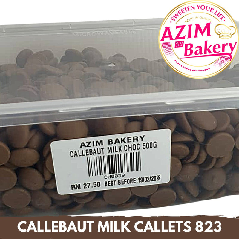 Callebaut Milk Callets 823 1kg | 500g | 250g (Halal) by Azim Bakery