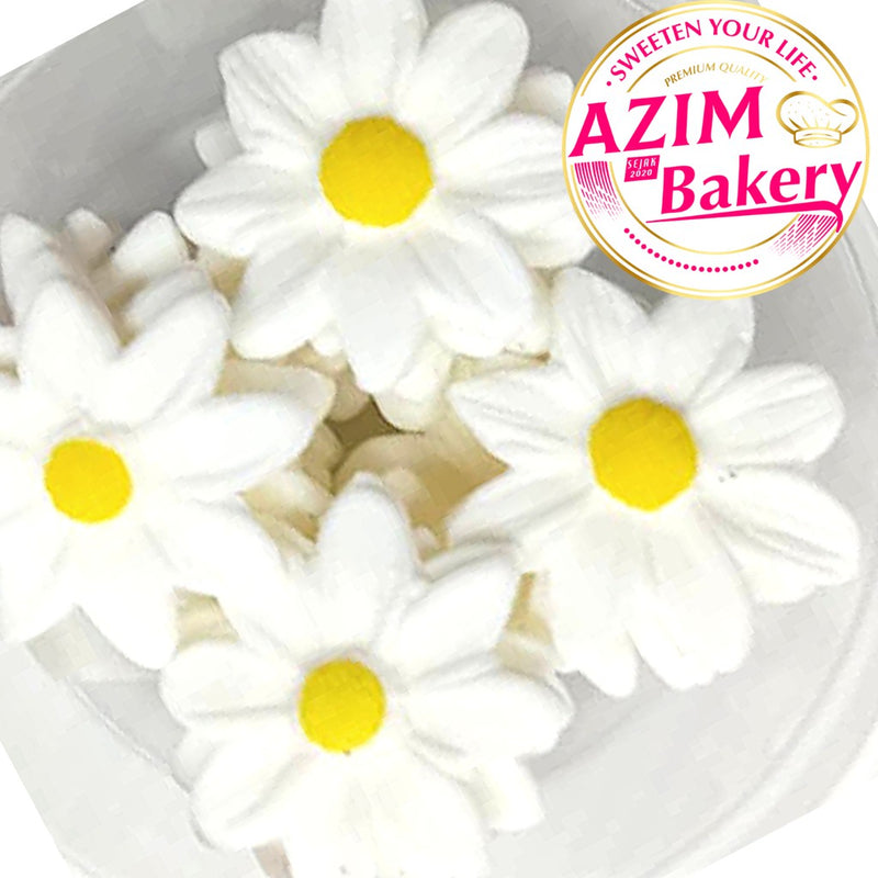 Gum Paste Daisy Flower| Sugar Paste Flower | Icing Flower | Cake Decoration | Decoration Flower | Sugar Paste (Halal)