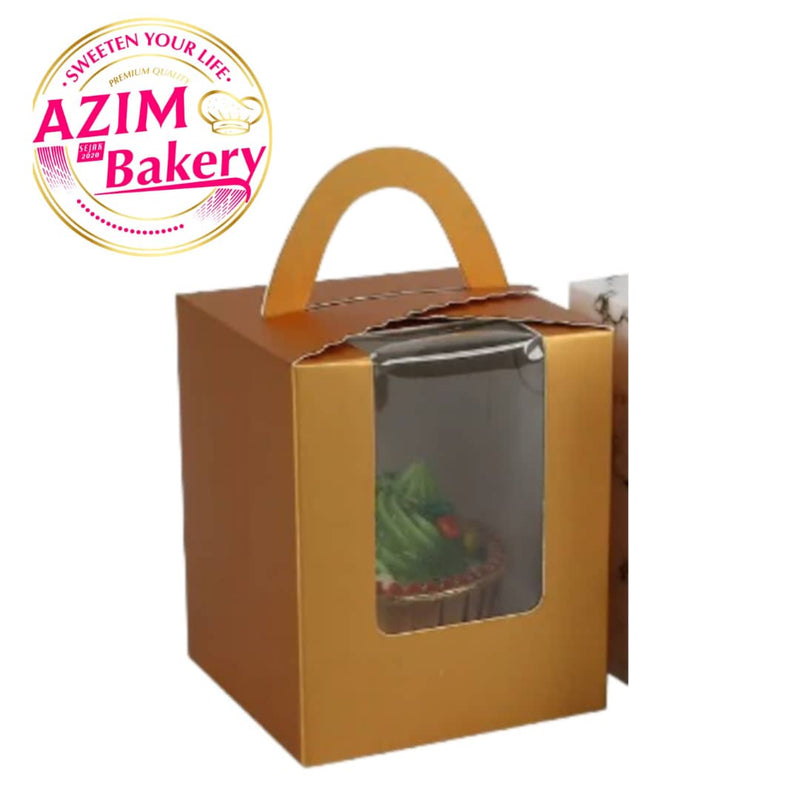 Cupcake Single Box With Holder (1PC)